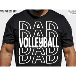 Volleyball Dad Svg | Volleyball Dada T-shirt | Vball Season Cut Files | Sports Parent Tshirt Quote | Back To School | Hi