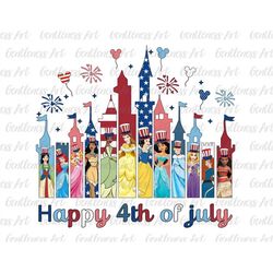 Happy Fourth Of July, 4th of July Princess, American Flag, 1776 Png, Memorial Day Freedom, Patriotic, Only PNG