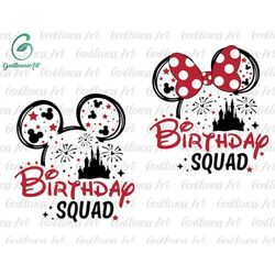 Bundle Birthday Squad Svg, Happy Birthday Svg, Family Vacation Svg, Vacay Mode, Magical Kingdom Svg