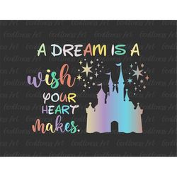 A Dream Is A Wish Your Heart Makes Svg, Family Vacation Svg, Family Trip 2023 Svg, Magical Kingdom Svg, Family Trip Svg,