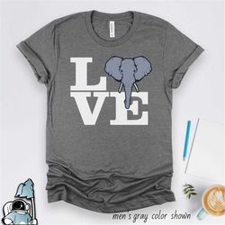 Love Elephant Shirt, Save Elephants Gift, Elephant Art Print, Elephant T-Shirt, Elephant Safari Shirt, Animal Shirt, Ele