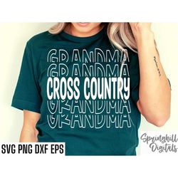 Cross Country Grandma Svgs | Track G-ma Svgs | Sports Season Cut Files | Running Quote | T-shirt Designs | High School T