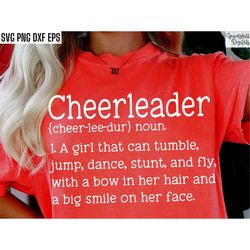 Cheerleader Definition | Cheer Shirt Svg | Cheerleading Pngs | Cheer Tshirt Designs | Girls Cheer Quotes | Competition C
