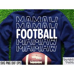 Football Mamaw Svgs | Football Season Shirt | School Sports Cut File | Football Grandma Svg | Tshirt Design | High Schoo