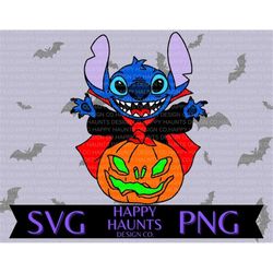 Spooky stitch SVG, easy cut file for Cricut, Layered by colour