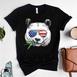 American Panda Face Shirt, Panda T-Shirt, Cute Panda Shirt, American Flag Panda, Fourth of July Shirt, July 4th Shirts,
