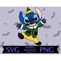 Elf stitch SVG, easy cut file for Cricut, Layered by colour