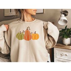 Pumpkin Patch Shirt, Fall Sweatshirt for Women, Retro Halloween Sweater, Thanksgiving Sweatshirt Plus Size