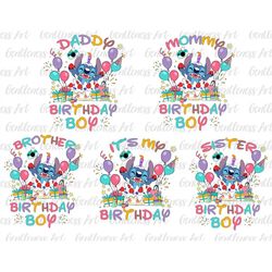 It's My Birthday Bundle Png, Happy Birthday Png, Funny Dog Png, Cartoon Png, Png Files For Sublimation