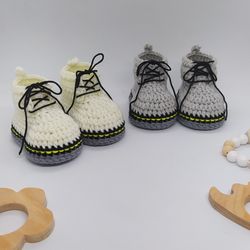 crochet baby docmart booties