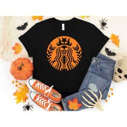 Skeleton Starbucks Inspired Shirt, Skeleton Shirt, Halloween Shirt, Halloween Funny Shirt, Halloween, Coffee Lover Shirt