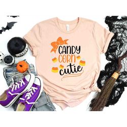 candy corn cutie shirt, cute halloween shirt, halloween candy shirt, halloween gift for kids, halloween kids shirt, cute