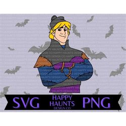 Kristoff SVG, easy cut file for Cricut, layered by colour