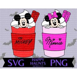 Mice cocoa SVG, easy cut file for Cricut, Layered by colour