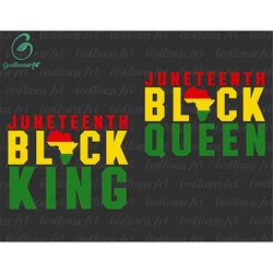 Juneteenth SVG, Bundle Juneteenth Black Queen Black King Svg, Black Live Matter Svg, African American Svg, Melanin Svg,