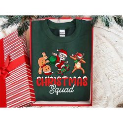 Christmas Squad Sweatshirt, Christmas Crew, Gingerbread Santa shirt, Reindeer shirt, Christmas shirt, Christmas Family S