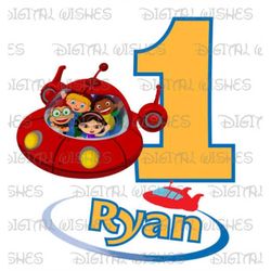 Little Einsteins birthday image personalized ANY NAME NUMBER png clipartdigital file sublimation print Waterslide tshirt