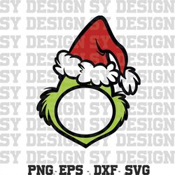 Grinch Monogram SVG & PNG