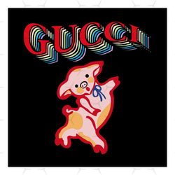 Gucci Pig Svg, Brand Svg, Gucci Svg, Pig Svg, Gucci Brand Svg, Gucci Logo Svg, Animal Svg, Famous Brand Svg, Logo Brand