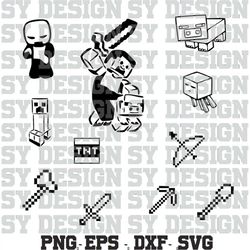 Gaming Svg Bundle, Video Game Svg For Cricut Files, Instant Download Eps,Svg,Png,Dxf,Pdf