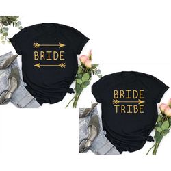 Bride & Bride Tribe arrows bachelorette images png digital file sublimation print Waterslide tshirt design
