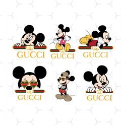 Gucci Logo Bundle Svg, Brand Svg, Gucci Svg, Mikcey Mouse Svg, Minnie Mouse Svg, Gucci Logo Svg, Fashion Logo Svg, Famou