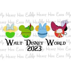 WDW 2023 Peter Pan and gang Mickey Mouse ears heads image png digital file sublimation print Waterslide tshirt design