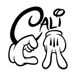 CALI MICKEY MOUSE HANDS svg