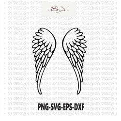 Angel Wings svg, Memorial svg, Wings svg, Angel svg, Heart svg, Instant Digital Download, Svg for cricut, svg for silhou