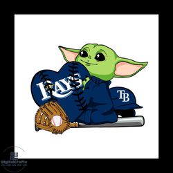 Tampa Bay Rays Shirt Svg Baby Yoda Rays Baseball Vector, Gift For MLB Svg Diy Craft Svg File For Cricut, Tampa Bay Rays