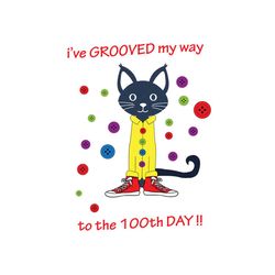 I have grooved my way to the 100th day SVG Files For Silhouette, Files For Cricut, SVG, DXF, EPS, PNG Instant Download