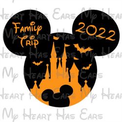 Mickey Mouse castle personalized Halloween family vacation image personalized png clipart digital file sublimation Water