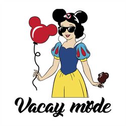 Snow White Vacay Mode Svg, Snow White Svg, Disney Princess, Disney Vacay Mode, Disney Castle, Cricut, Silhouette Cameo,