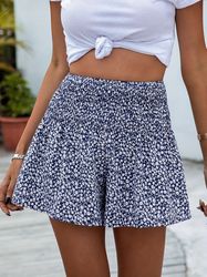 High Waist Print Shorts Casual Shorts For Summer Women's Clothing