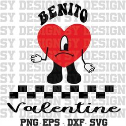 Benito Bad Bunny Heart Png, Bad Bunny Valentines Png, Benito png, Valentines Design, Original Design, Bonito y Sencillo