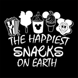 The Happiest Snacks On Earth Shirt Svg, Disney World Svg, Disney Castle, Cricut File, Silhouette, Decal, Svg, Png, Dxf,