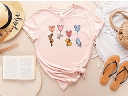 Winnie The Pooh Mickey Balloon  Shirt, Vintage Pooh Bear Shirt, Disney Family Trip Shirt, Disneyworld Shirt, The Pooh Sh