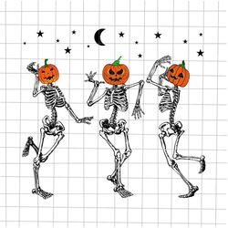 Dancing Skeletons Halloween Svg, Skeletons Halloween Svg, Skeletons Dancing Svg, Pumpkin Halloween Svg, Skeletons Pumpki