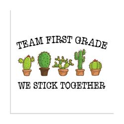 Team first grade we stick together SVG Files For Silhouette, Files For Cricut, SVG, DXF, EPS, PNG Instant Download
