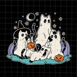 Ghost Cat Scary Pumpkin Svg, Cat Witch Halloween Svg, Ghost Cat Halloween Svg, Ghost Cat Witch Halloween Svg, Love Cat H