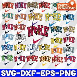 32 Files Nike With NFL Teams Bundle Svg, NFL Team Svg, Football Svg, Png, Jpg, Eps