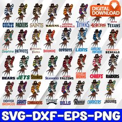 32 Files Freddy Krueger With NFL Teams Bundle Svg, Nightmare Horror Freddy Svg, NFL Team Svg, Football Svg, Png, Jpg, Ep