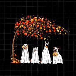 Ghost Dog Retro Spooky Season Png, Ghost Dog Halloween Png, Ghost Dog Autumn Png, Ghost Dog Fall Y'all Png