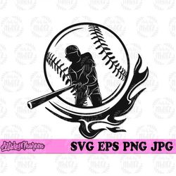 Baseball Player svg, Pitcher Clipart, Catcher Cut File, Ball Life T-shirt Design png, Home Run Cut File, Infielder dxf,