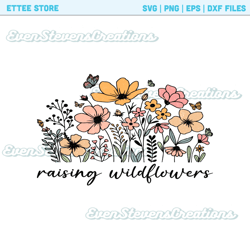 Raising wildflowers and wildflower mom and me popular best seller png sublimation design download