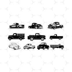 Pickup Truck Bundle Svg, Vehicle Svg, Old Truck Svg, Farm Truck Svg, Vintage Truck Svg, Transport Svg, Vehicle Legends C