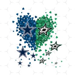 Dallas Cowboys Heart Svg, Sport Svg, Cowboys Svg, Cowboys Logo Svg, NFL Svg, Dallas Fan Svg, Dallas Fan Gift Svg, Dallas