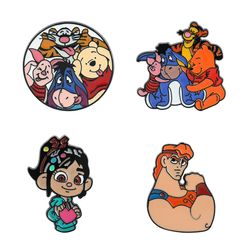 Disney Brooch Accessories Anime Wreck-It Ralph Toy Story Lotso Enamel Pins for Backpack Costume Badge