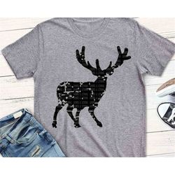 Vintage Deer SVG, hunting svg, Deer svg, grunge svg, antlers, Buck, shorts and lemons, grunge deer svg, sublimation, cri