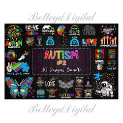 30 Designs Autism Bundle Svg, Autism Svg, Autism Awareness
